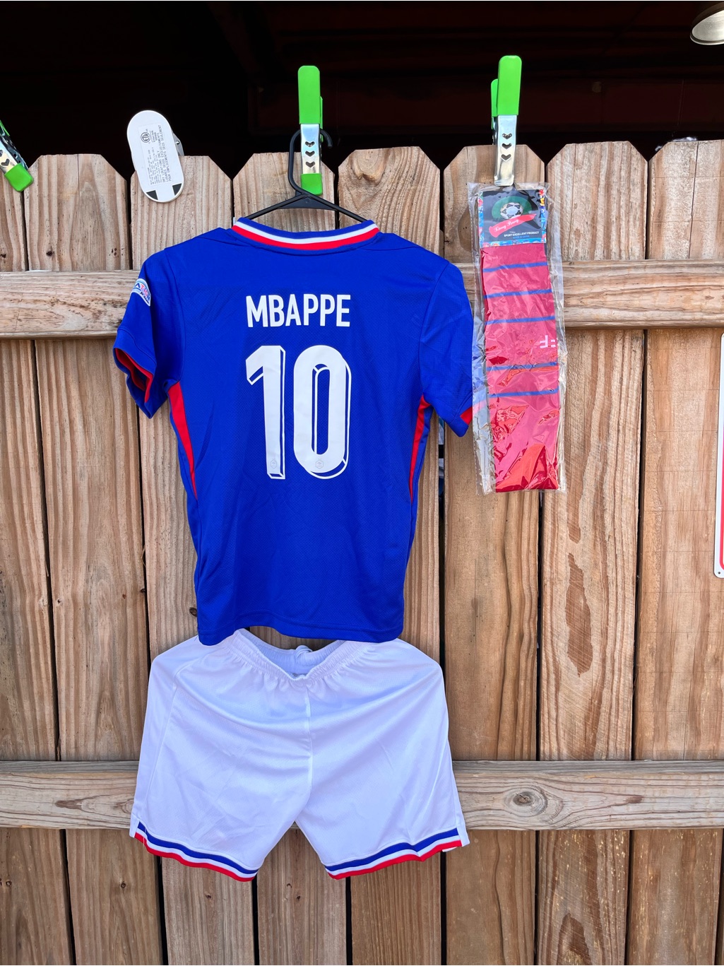France Mbapp No.10 Kids Soccer Jersey Set